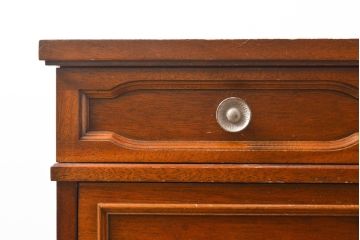 中古　美品　DREXEL HERITAGE(ドレクセルヘリテイジ)　重厚感ある佇まいが目を引くデスク(両袖デスク、机、在宅ワーク、在宅用ワークデスク)(R-055636)