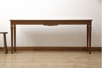 中古　美品　DREXEL HERITAGE(ドレクセルヘリテイジ)　品のある佇まいのコンソールテーブル(サイドテーブル、作業台)(R-055639)