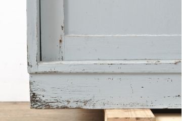 和製アンティーク　ペイントカラーが可愛らしいカップボード(キャビネット、食器棚、収納棚、戸棚)(R-055646)