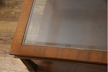 中古　美品　DREXEL HERITAGE(ドレクセルヘリテイジ)　収納スペースも備えた便利なローテーブル(定価約60万円)(センターテーブル)(R-055647)