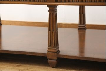 中古　美品　DREXEL HERITAGE(ドレクセルヘリテイジ)　収納スペースも備えた便利なローテーブル(定価約60万円)(センターテーブル)(R-055647)
