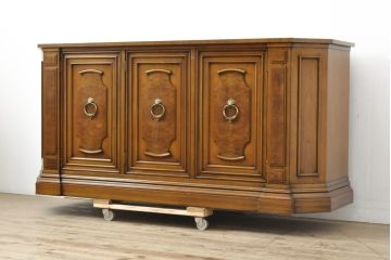 中古　美品　DREXEL HERITAGE(ドレクセルヘリテイジ)　FRANCESCA(フランチェスカ)　マホガニー　高級感あふれるクリデンザ(クレデンザ、収納棚、キャビネット、サイドボード)(定価約90万円)(R-055651)