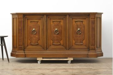 中古　美品　DREXEL HERITAGE(ドレクセルヘリテイジ)　FRANCESCA(フランチェスカ)　マホガニー　高級感あふれるクリデンザ(クレデンザ、収納棚、キャビネット、サイドボード)(定価約90万円)(R-055651)
