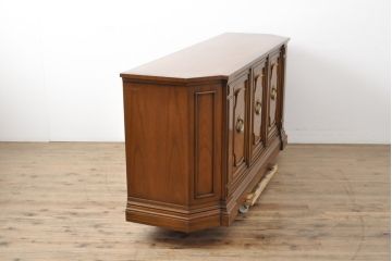中古　美品　DREXEL HERITAGE(ドレクセルヘリテイジ)　FRANCESCA(フランチェスカ)　マホガニー　高級感あふれるクリデンザ(クレデンザ、収納棚、キャビネット、サイドボード)(定価約90万円)(R-055651)