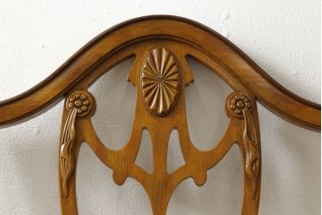 中古　美品　DREXEL HERITAGE(ドレクセルヘリテイジ)　上品な雰囲気漂うダイニングチェア4脚セット(椅子、イス)(定価4脚で約72万円)(R-055654)