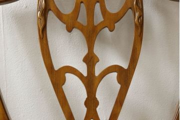 中古　美品　DREXEL HERITAGE(ドレクセルヘリテイジ)　上品な雰囲気漂うダイニングチェア4脚セット(椅子、イス)(定価4脚で約72万円)(R-055654)