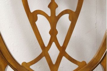 中古　美品　DREXEL HERITAGE(ドレクセルヘリテイジ)　上品な雰囲気漂うダイニングチェア2脚セット(椅子、イス)(定価2脚で約36万円)(R-055655)