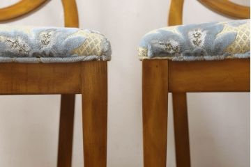 中古　美品　DREXEL HERITAGE(ドレクセルヘリテイジ)　上品な雰囲気漂うダイニングチェア2脚セット(椅子、イス)(定価2脚で約36万円)(R-055655)