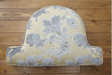 中古　超美品　DREXEL HERITAGE(ドレクセルヘリテイジ)　 Upholstery(アップホルスタリー)　エレガントな佇まいの1人掛けソファ+オットマンセット(一人掛け、1P、アームソファ)(定価約70万円)(R-055656)