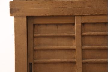 和製アンティーク　古い時代の味わいがお楽しみいただける三尺水屋箪笥(収納棚、戸棚、キャビネット、食器棚)(R-055674)