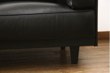 中古　美品　本革レザー　Poltrona Frau(ポルトローナフラウ)　トゥワイス　洗練された雰囲気を醸し出すコーナーソファ(定価約250万円)(4人掛けソファ、L字型ソファ)(R-055675)
