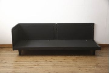 中古　美品　本革レザー　Poltrona Frau(ポルトローナフラウ)　トゥワイス　洗練された雰囲気を醸し出すコーナーソファ(定価約250万円)(4人掛けソファ、L字型ソファ)(R-055675)