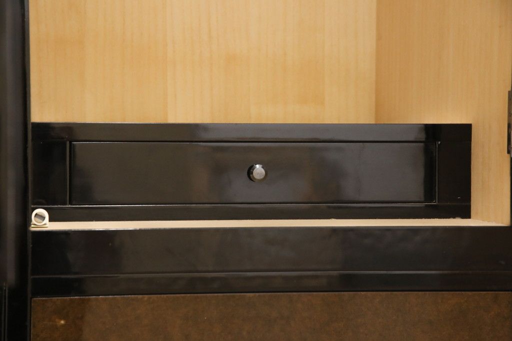 希少! 和製ビンテージ 尾形光琳? 紅白梅図を思わせる図柄が目を引く高級和箪笥(着物箪笥、衣装箪笥、ワードローブ、ヴィンテージ)(R-055691)