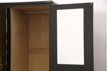 希少! 和製ビンテージ 尾形光琳? 紅白梅図を思わせる図柄が目を引く高級和箪笥(着物箪笥、衣装箪笥、ワードローブ、ヴィンテージ)(R-055691)