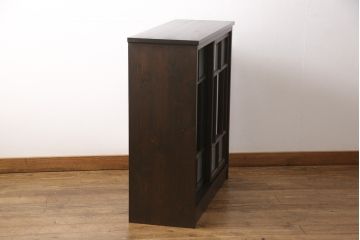 ラフジュ工房オリジナル　古建具リメイク　和モダンな雰囲気を盛り立てる収納棚(戸棚、キャビネット)(R-055692)