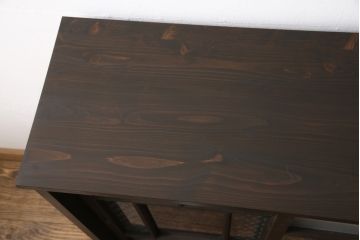 ラフジュ工房オリジナル　古建具リメイク　和モダンな雰囲気を盛り立てる収納棚(戸棚、キャビネット)(R-055692)