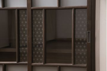 ラフジュ工房オリジナル　古建具リメイク　和モダンな雰囲気を盛り立てる収納棚(戸棚、キャビネット)(R-055692)
