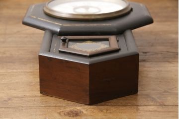 和製アンティーク　電池式　クラシカルな佇まいが目を引く掛け時計(柱時計、古時計)(R-055693)