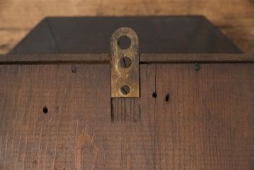 和製アンティーク　電池式　クラシカルな佇まいが目を引く掛け時計(柱時計、古時計)(R-055693)