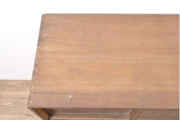 和製ビンテージ　縁・桑材の上手物!!　総桐材　上品な和の趣を感じさせる小箪笥(チェスト、桐たんす、収納箪笥、和タンス、整理箪笥、ヴィンテージ)(R-055704)