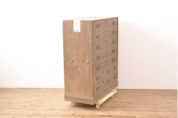 和製ビンテージ　落ち着きのある和の雰囲気が上品な総桐箪笥(チェスト、桐たんす、収納箪笥、和タンス、整理箪笥、ヴィンテージ)(R-055707)