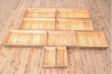和製ビンテージ　落ち着きのある和の雰囲気が上品な総桐箪笥(チェスト、桐たんす、収納箪笥、和タンス、整理箪笥、ヴィンテージ)(R-055707)