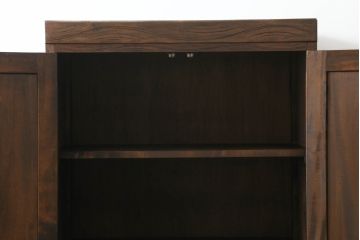 和製ビンテージ　軽井沢彫り　上質な和の空間づくりにオススメの収納棚(キャビネット、引き出し、収納タンス、ヴィンテージ)(R-055712)
