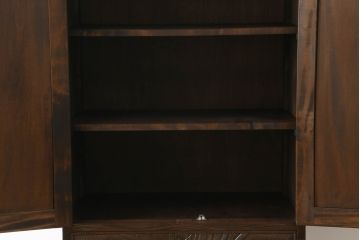 和製ビンテージ　軽井沢彫り　上質な和の空間づくりにオススメの収納棚(キャビネット、引き出し、収納タンス、ヴィンテージ)(R-055712)