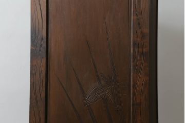 和製ビンテージ　軽井沢彫り　上質な和の空間づくりにオススメの収納棚(キャビネット、引き出し、収納タンス、ヴィンテージ)(R-055712)