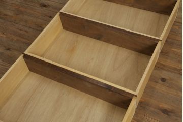 和製ビンテージ　軽井沢彫り　上質な和の空間づくりにオススメの収納棚(キャビネット、引き出し、収納タンス、ヴィンテージ)(R-055712)