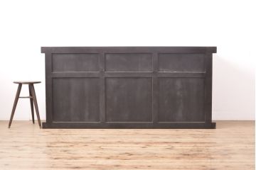 中古　美品　上手物!　栗材　凝ったつくりが目を引く趣ある水屋箪笥サイドボード(収納箪笥、重ね箪笥、食器棚、収納棚)(R-055716)