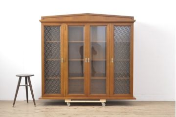 中古　美品　DREXEL HERITAGE(ドレクセルヘリテイジ)　Triune(トライユン)　品のある佇まいのサイドボード(サイドキャビネット、収納棚、飾り棚、食器棚、本箱、ブックケース)(R-055718)