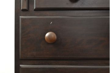 ヴィンテージ家具　松本民芸家具　丸い取っ手がかわいらしいL型ビューロー(チェスト、引き出し、ヴィンテージ)(R-055740)