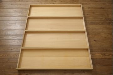 和製ビンテージ　美品　京都　宮崎家具　鍵座の五七の桐のデザインが可愛らしい桐箪笥(板盆付き、着物箪笥、衣装箪笥、桐たんす、和タンス、ヴィンテージ)(R-055741)