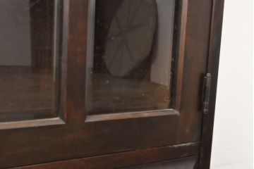 中古　北海道民芸家具　北海道民芸家具　和洋どちらのお部屋にも馴染むブックケース(本箱、収納棚、キャビネット、飾り棚)(R-055744)