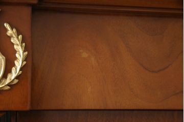 希少!　中古　美品　イタリア高級輸入家具　マホガニー材　象嵌細工がアクセントのカクテルキャビネット(定価約120万円)(収納棚、戸棚)(R-055745)