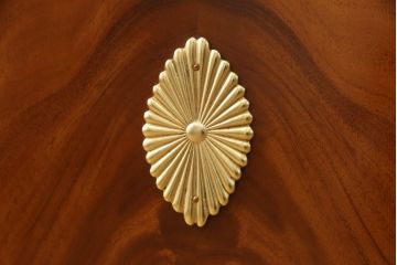 希少!　中古　美品　イタリア高級輸入家具　マホガニー材　象嵌細工がアクセントのカクテルキャビネット(定価約120万円)(収納棚、戸棚)(R-055745)