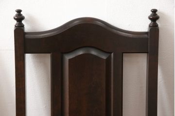 中古　美品　北海道民芸家具　希少な絶版品!　和モダンな雰囲気漂うダイニングチェア4脚セット(椅子、イス)(R-055753)