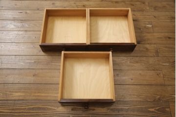 中古　松本民芸家具　シンプルで使いやすいK-3型食器棚(戸棚、収納棚、キャビネット)(定価約63万7千円)(R-055764)