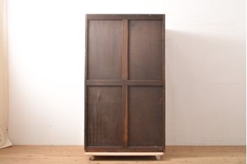 中古　軽井沢彫り　和の趣溢れる佇まいが目を引くワードローブ(洋服タンス、収納棚)(R-055767)