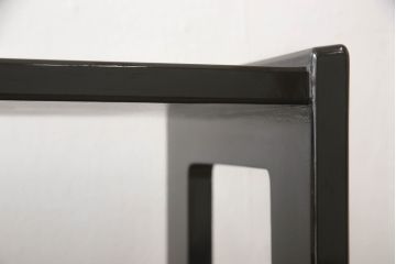 中古　モリシゲ(MORISHIGE/森繁)　漆絵　繊細な絵柄が上品な雰囲気を醸し出す和棚(飾り棚、戸棚、茶棚)(R-055773)