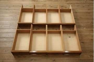 和製ビンテージ　最高級　チーク材　品のある佇まいが美しいロールトップデスク(ワークデスク、机、在宅ワーク、在宅用両袖机、ヴィンテージ)(R-055775)