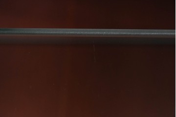 スペインヴィンテージ　最高級!　美術品のような真鍮飾りが美しいガラスキャビネット　(R-055782)