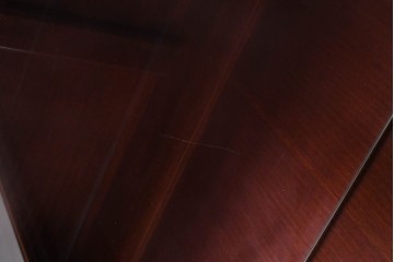 スペインヴィンテージ　最高級!　美術品のような真鍮飾りが美しいガラスキャビネット　(R-055782)