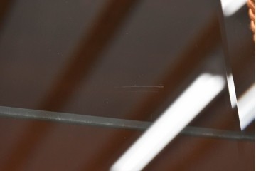 スペインヴィンテージ　最高級!　美術品のような真鍮飾りが美しいガラスキャビネット　(R-055782)