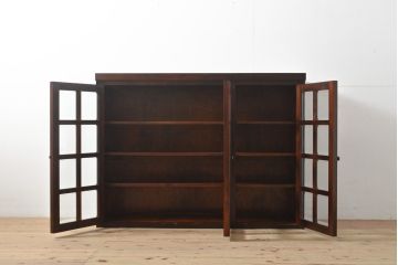 中古　美品　松本民芸家具　脚(台輪)リメイク　落ち着きのある大人空間を演出してくれるキャビネット(収納棚、戸棚、サイドボード)(R-055786)