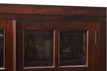 中古　美品　松本民芸家具　脚(台輪)リメイク　落ち着きのある大人空間を演出してくれるキャビネット(収納棚、戸棚、サイドボード)(R-055786)
