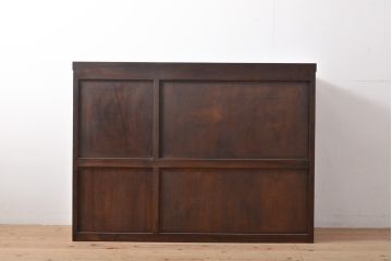 中古　美品　松本民芸家具　脚(台輪)リメイク　落ち着きのある大人空間を演出してくれるキャビネット(収納棚、戸棚、サイドボード)(R-055786)