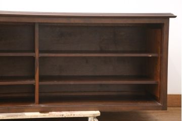 中古　松本民芸家具　脚(台輪)付きリメイク　シンプルで様々な空間に取り入れやすいローボード(テレビ台、収納棚、戸棚)(R-055801)