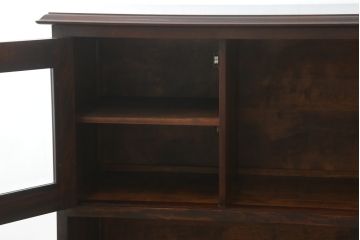 中古　美品　松本民芸家具　和モダンな雰囲気漂うC型サイドボード(食器棚、キャビネット、収納棚)(定価約84万円)(R-055802)
